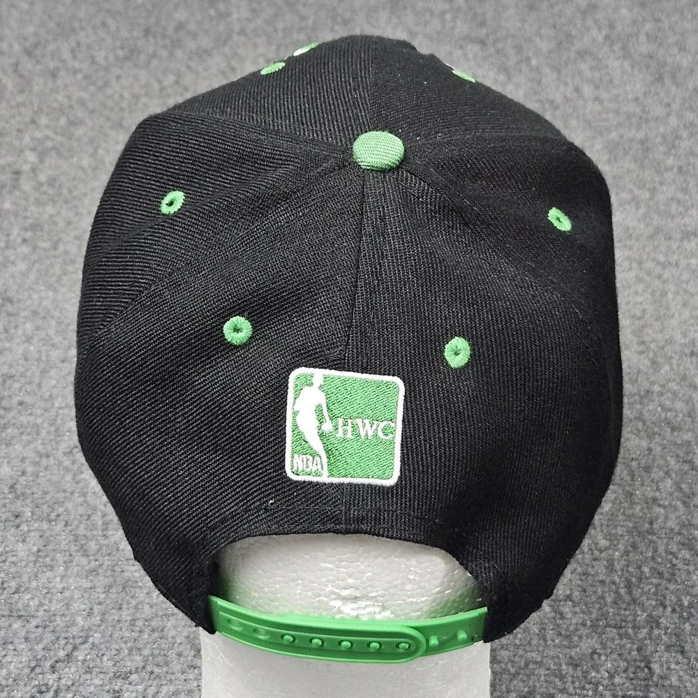 Boston Celtics Snapback Hat Black Green New Era Cap Hardwood Classics NBA Fans